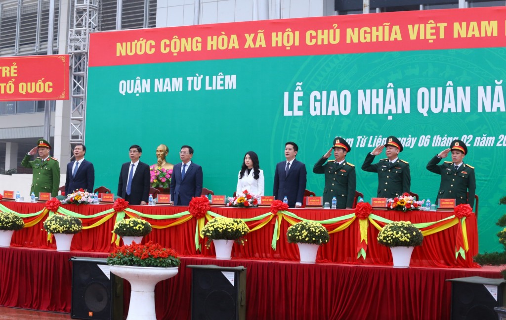 66 thanh niên ưu tú quận Nam Từ Liêm lên đường thực hiện nhiệm vụ thiêng liêng của Tổ quốc