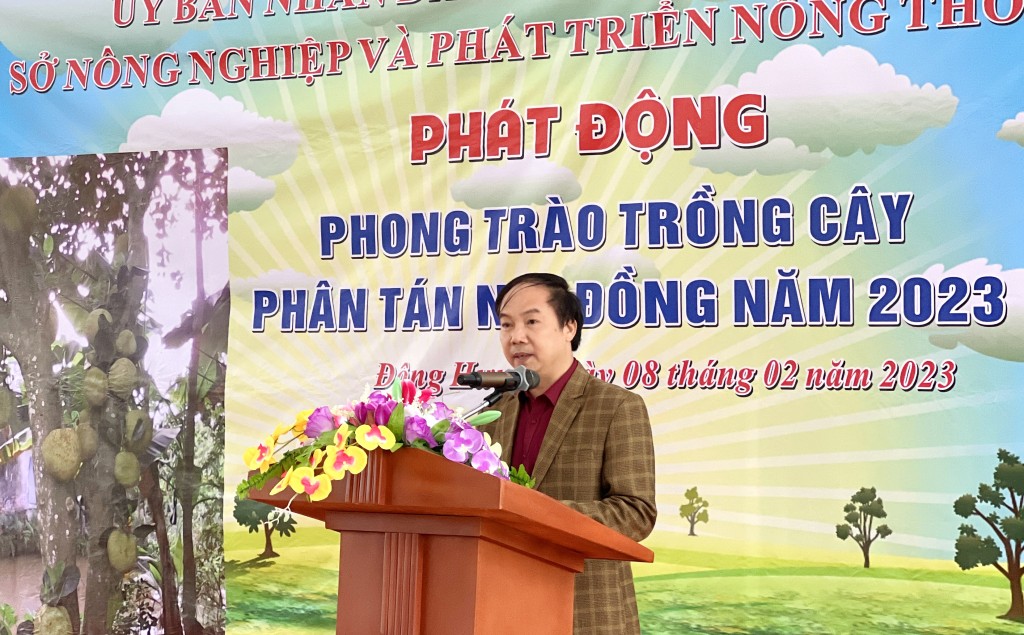  ông Trịnh Thanh Định - Chủ tịch Công đoàn Công ty Tân Đệ đã phát biểu