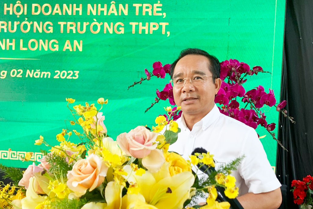 Bí thư Tỉnh ủy, Chủ tịch HĐND tỉnh - Nguyễn Văn Được phát biểu tại buổi gặp gỡ