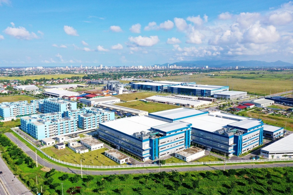 Khu công nghiệp Việt Nam - Singapore Nghệ An nhìn từ trên cao