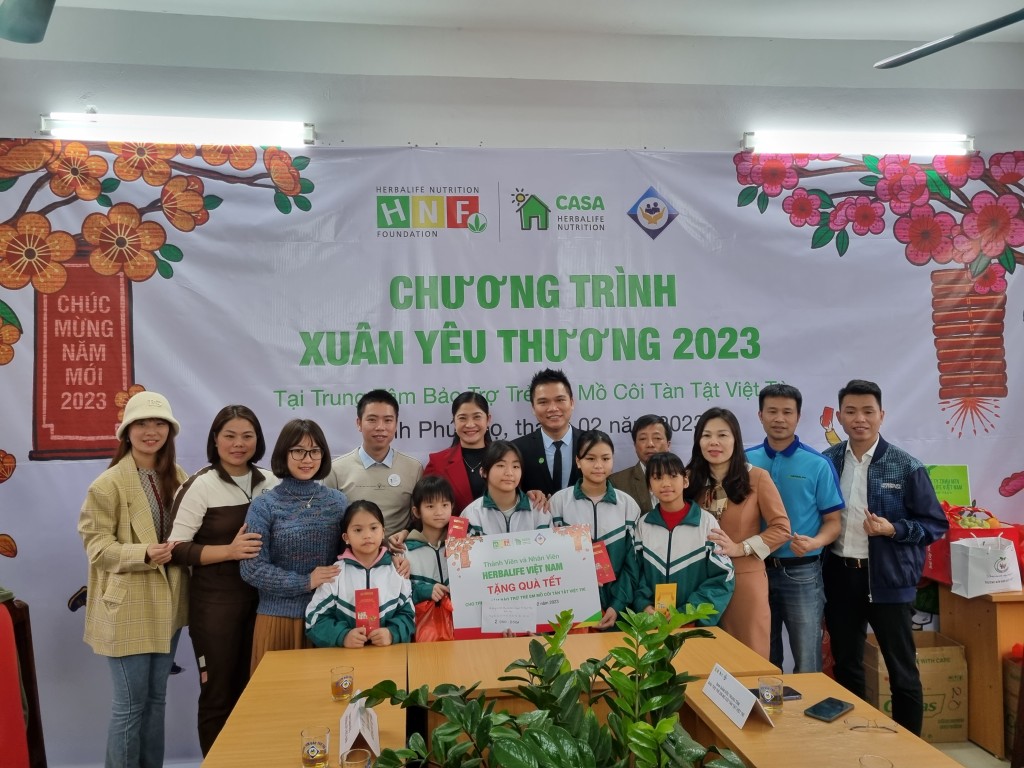 Herbalife Việt Nam tổ chức Chương trình “Xuân yêu thương 2023” cho hơn 1.100 trẻ em tại các Trung tâm Casa Herbalife