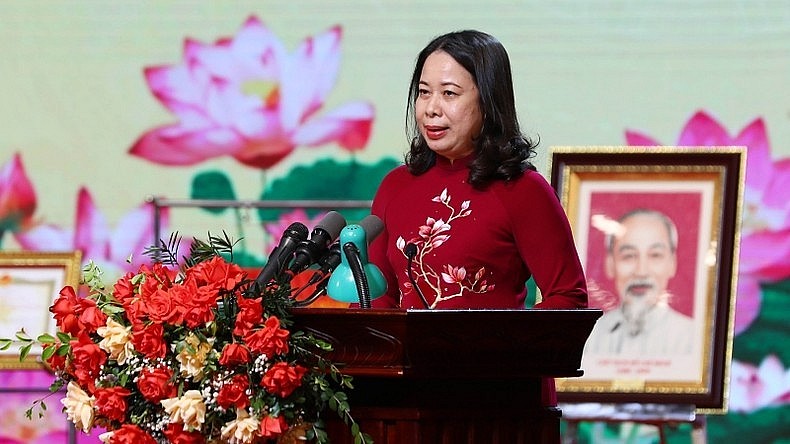 Quyền Chủ tịch nước Võ Thị Ánh Xuân phát biểu tại Lễ kỷ niệm