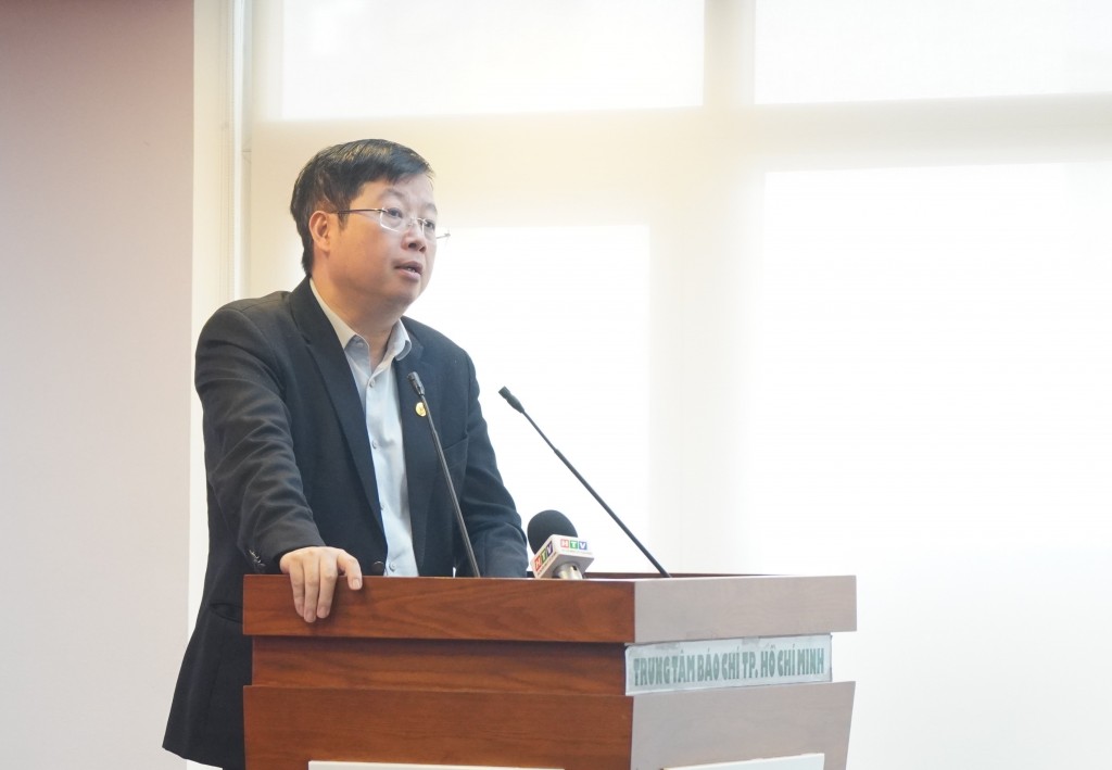 ông Nguyễn Thanh Lâm, Thứ trưởng Bộ Thông tin và Truyền thông phát biểu tại hội thảo