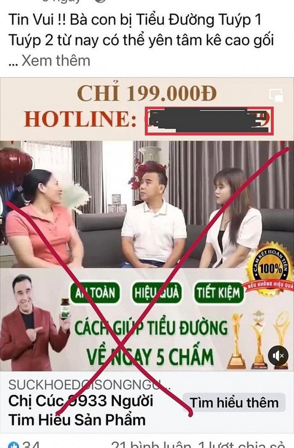 Tăng chế tài xử lý hành vi mạo danh người nổi tiếng để quảng cáo sản phẩm trá hình