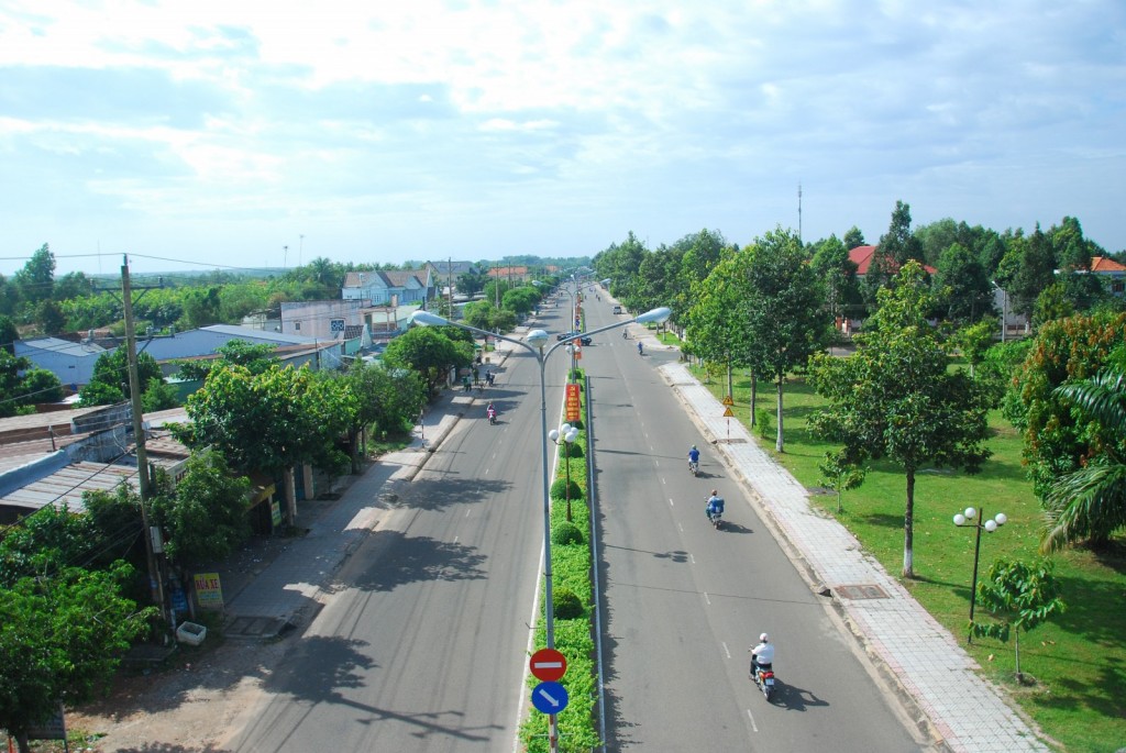 Địa phương đầu tiên ở Bình Dương triển khai tuyến đường thanh toán không dùng tiền mặt