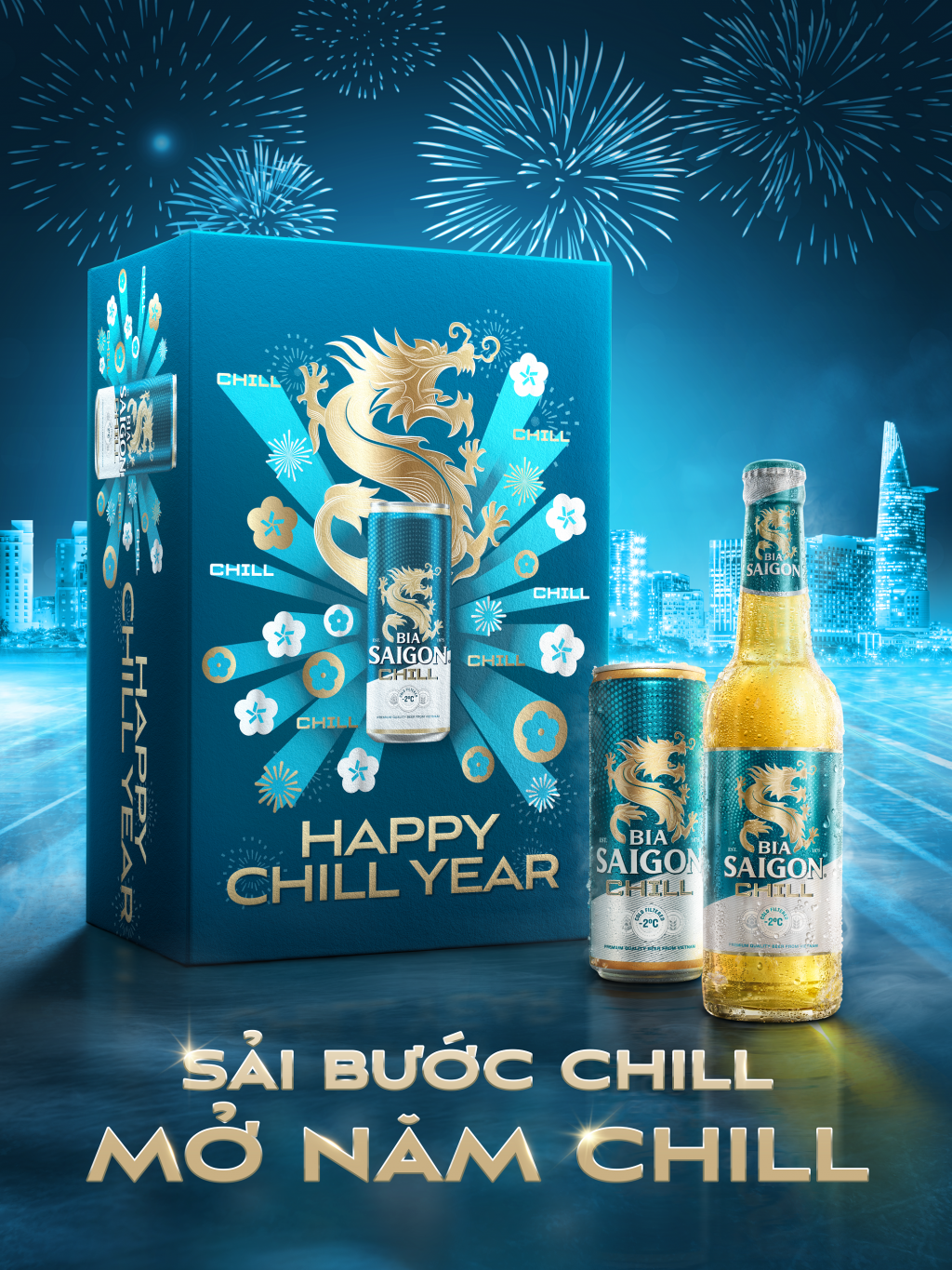 Bia Saigon Chill - Happy Chill Year hướng đến một năm mới sảng khoái, nhiều niềm vui và hứa hẹn những thành công…