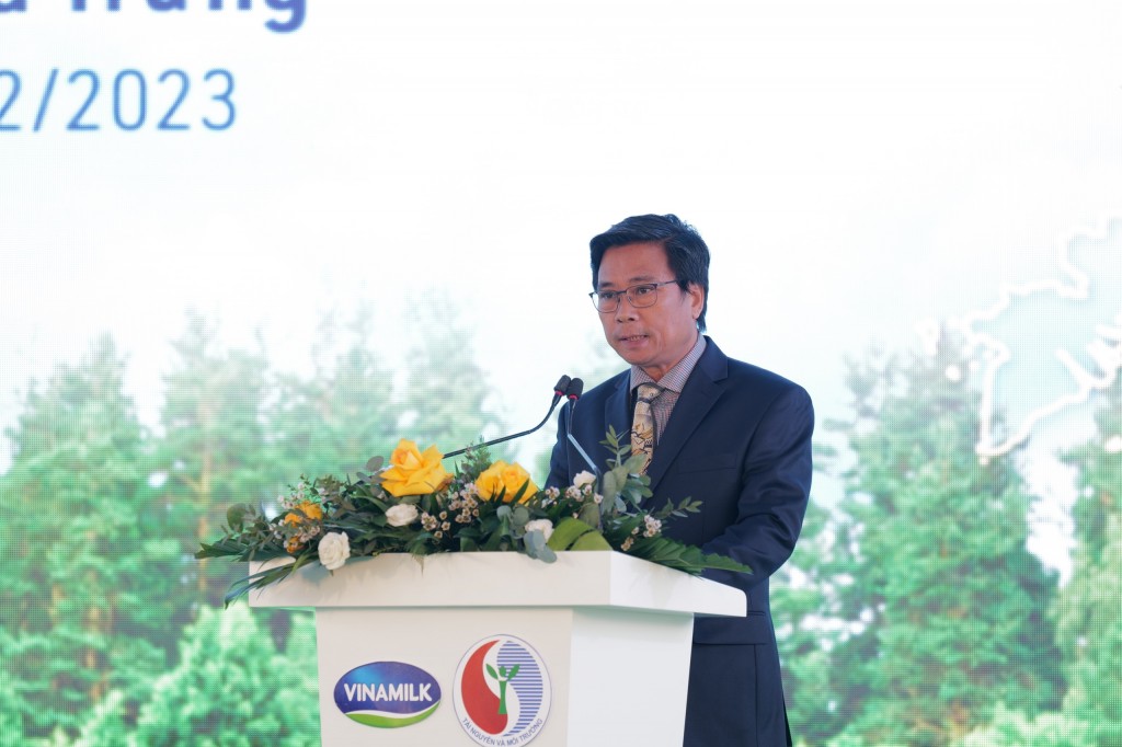 Ông Lê Hoàng Minh – Giám đốc điều hành Sản xuất Vinamilk chia sẻ về cam kết của doanh nghiệp đối với dự án