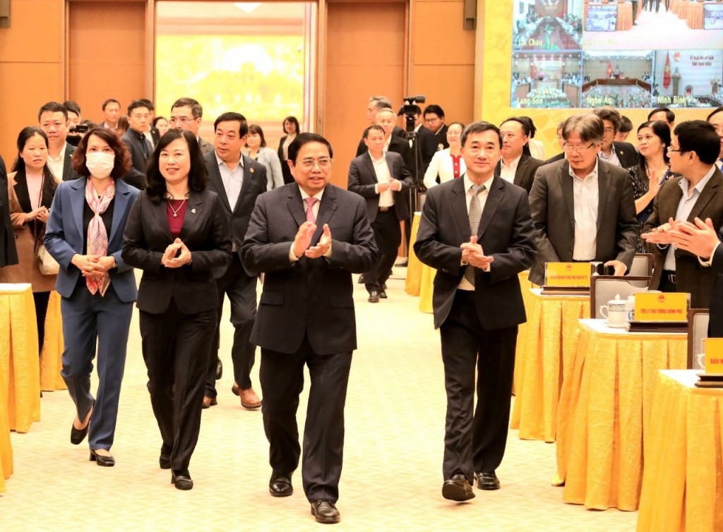 Thủ tướng Chính phủ Phạm Minh Chính đến dự Hội nghị Triển khai công tác y tế năm 2023