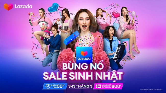 Lazada chào đón tuổi 11 với Lễ hội mua sắm “Bùng nổ sale sinh nhật”