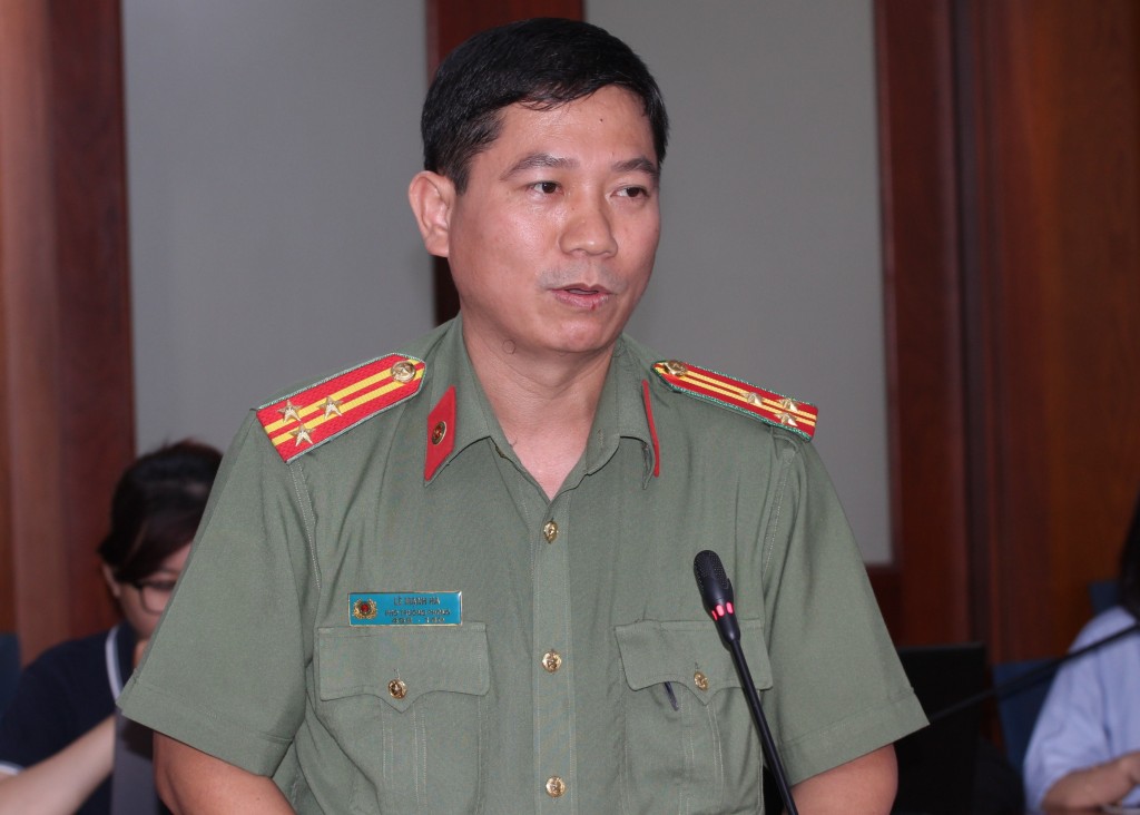 Thượng tá Lê Mạnh Hà, Phó Trưởng phòng Tham mưu Công an TP Hồ Chí Minh 