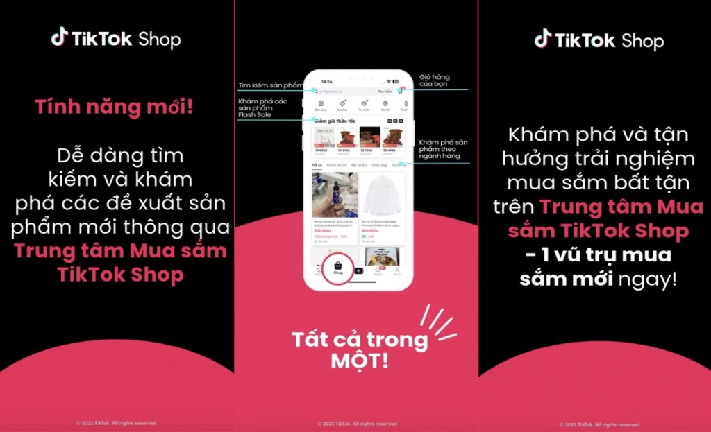 TikTok Shop chính thức ra mắt tính năng Trung tâm Mua sắm