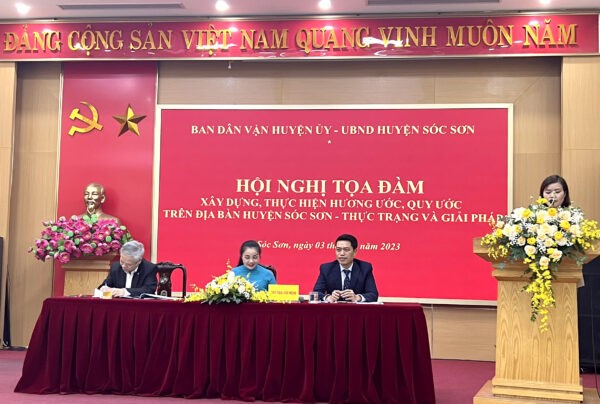 Huyện Sóc Sơn tổ chức tọa đàm “Xây dựng và thực hiện hương ước, quy ước trên địa bàn”
