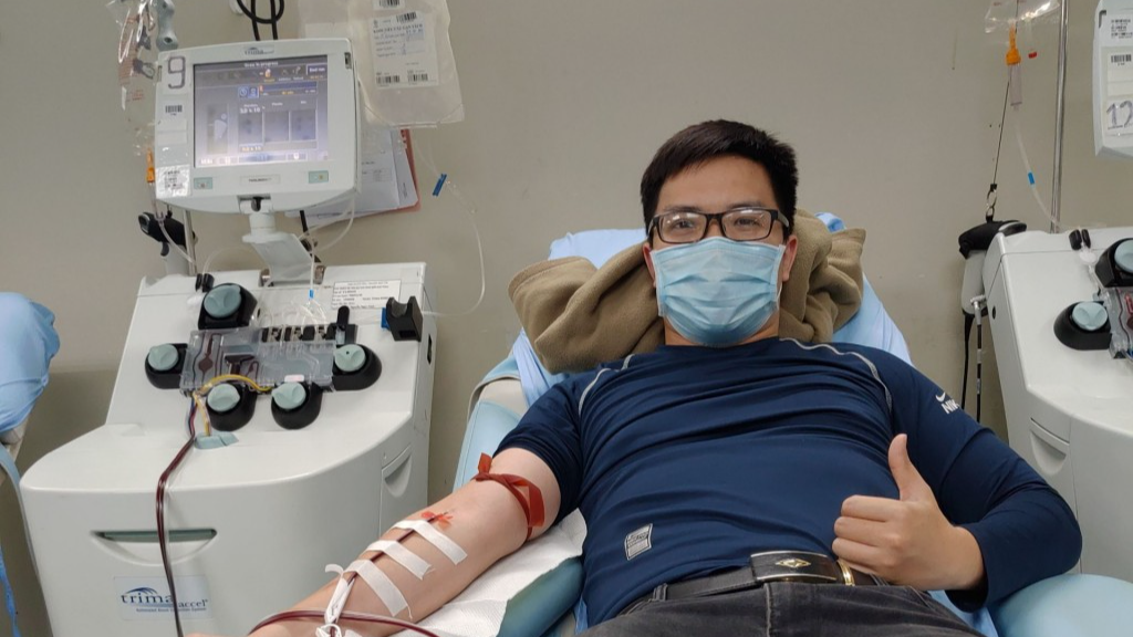 Nghiêm Văn Đạt tham gia hiến máu tình nguyện 