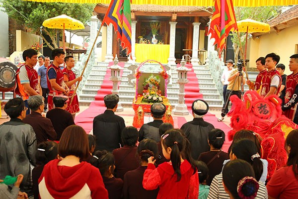 Hình ảnh tại lễ hội đền Lê, xã Lại Thượng, huyện Thạch Thất (Hà Nội)