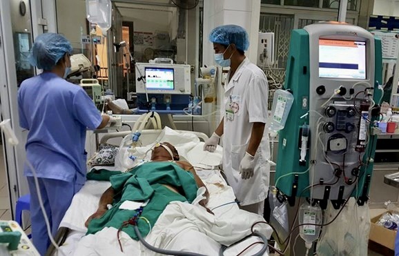 bệnh nhân nhiễm liên cầu khuẩn lợn điều trị tại Bệnh viện Bệnh nhiệt đới trung ương.