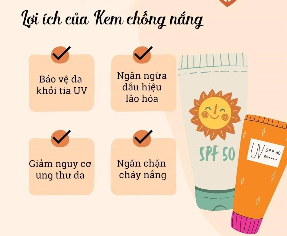 Lợi ích của Kem chống nắng