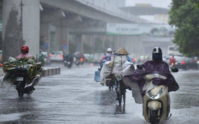 Phía Đông Bắc Bộ và Thủ đô Hà Nội có mưa vài nơi