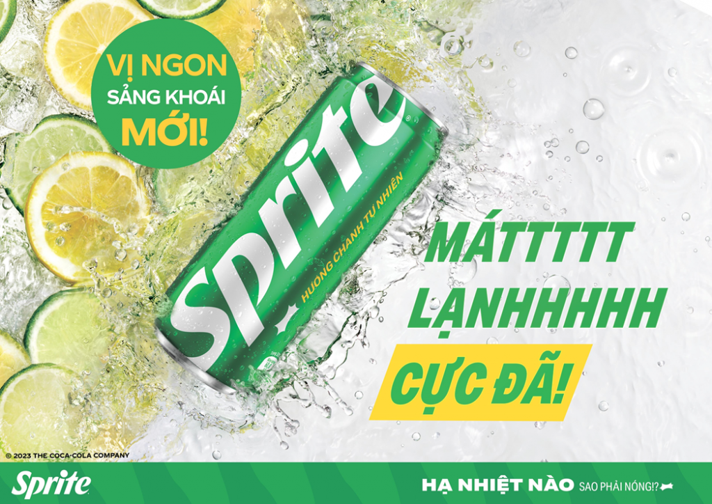 Sprite vị ngon sảng khoải mới, ra mắt diện mạo cực ngầu tại Việt Nam