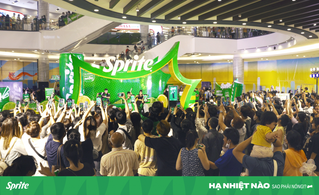 Sự kiện SPRITE - MÁT LẠNH CỰC ĐÃ diễn ra tại Aeon Mall Tân Phú thu hút hàng nghìn người tham gia