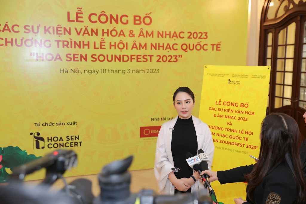 Bà Lê Hoàng Diệu Tâm - Tổng Giám đốc Công ty Hoa Sen Concert