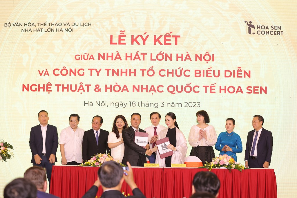 Hoa Sen Concert kí kết thỏa thuận hợp tác với Nhà hát Lớn Hà Nội