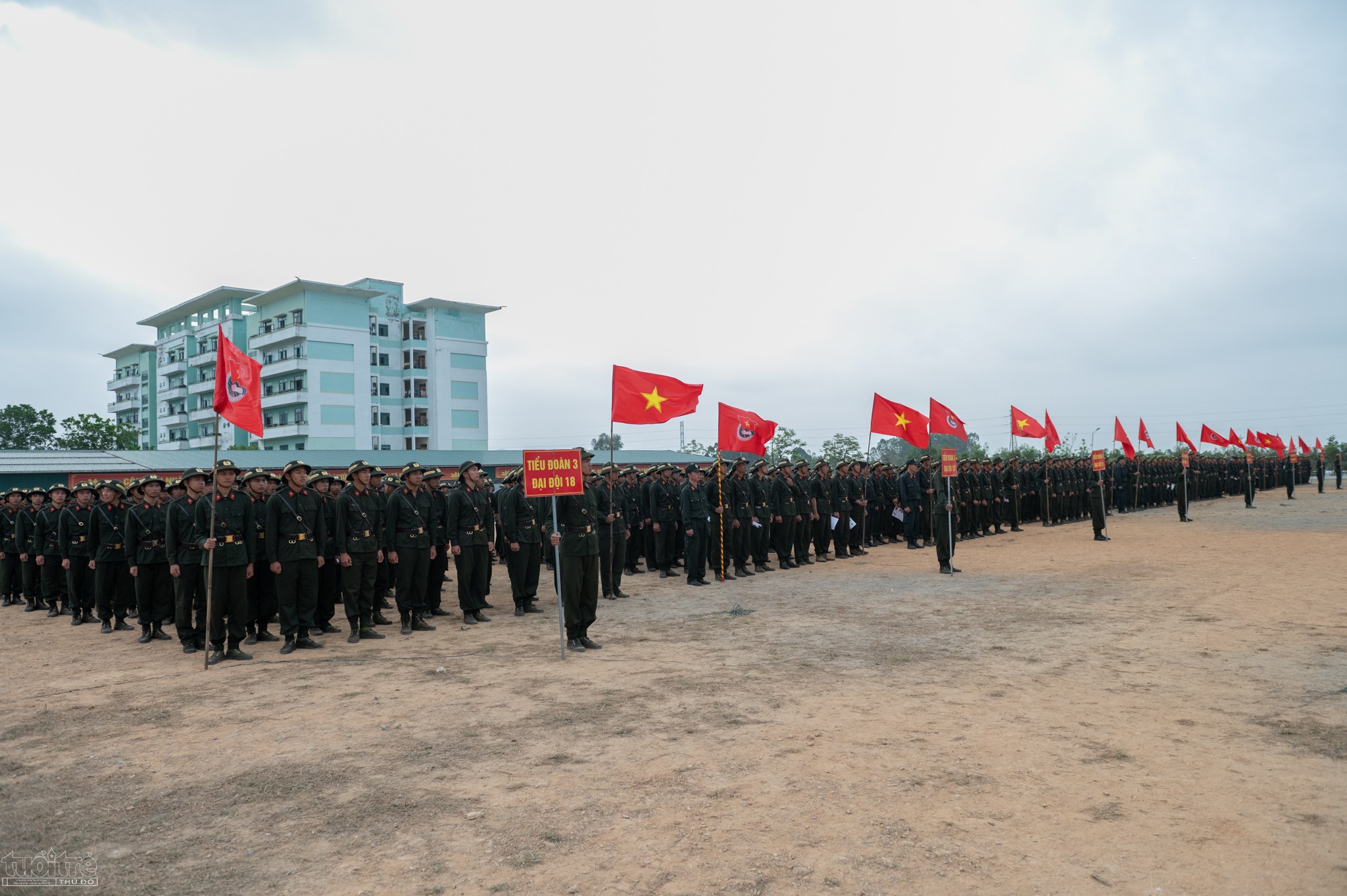 Sáng qua (19/3) Trung đoàn CSCĐ Đông Bắc thuộc Bộ tư lệnh CSCĐ tổ chức chương trình ra quân chủ nhật đỏ hưởng ứng chương trình hiến máu tình nguyện năm 2023.