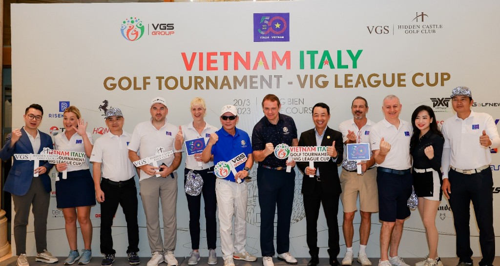 Vietnam Italy Golf Tournament có sự tham gia của đại diện Đại sứ quán Ý tại Việt Nam, đại diện BTC Ryder Cup 2023 cùng hơn 100 golfer là các nhà ngoại giao, khách mời trong ngước và quốc tế