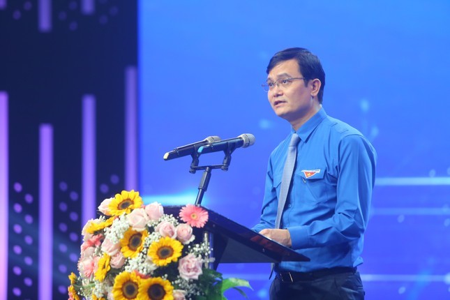 Bí thư thứ nhất Trung ương Đoàn Bùi Quang Huy phát biểu tại chương trình 