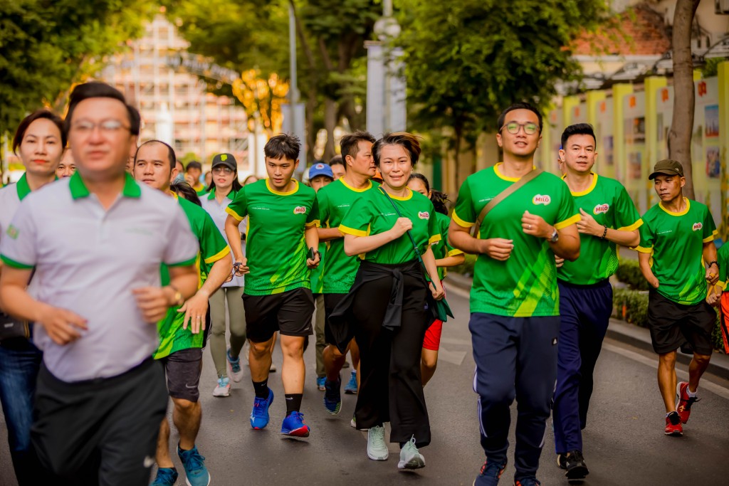 Ngày Chạy Vì Sức Khỏe Toàn Dân có sự tham gia của đại diện các Sở Ban Ngành TP.HCM và nhãn hàng Nestlé MILO