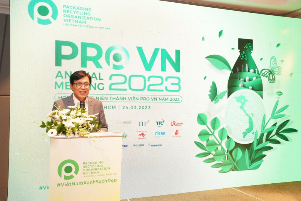 Ông Phạm Phú Ngọc Trai - Chủ tịch của PRO Việt Nam phát biểu tại hội nghị thường niên 2023