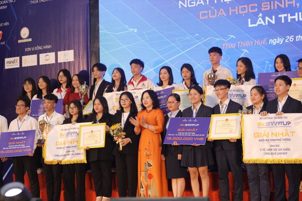 Học sinh Hà Nội đoạt giải cao tại cuộc thi Học sinh, sinh viên với ý tưởng khởi nghiệp toàn quốc