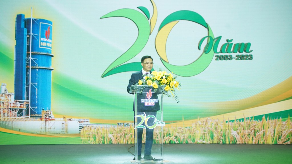 Tổng Giám đốc Petrovietnam Lê Mạnh Hùng phát biểu tại sự kiện