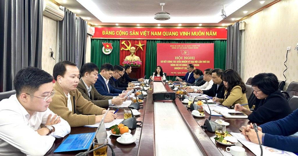 Thành đoàn Hà Nội tổ chức Hội nghị sơ kết công tác giữa nhiệm kỳ Đại hội lần thứ XXI Đảng bộ cơ quan Thành đoàn (nhiệm kỳ 2020 – 2025)