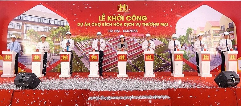 Hà Nội: Khởi công xây dựng chợ dịch vụ - thương mại Bích Hòa