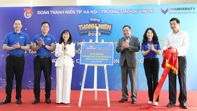 Lễ ra mắt không gian đổi mới sáng tạo của Thành đoàn Hà Nội trong Tháng Thanh niên 