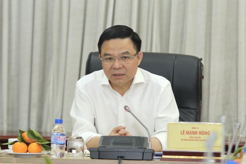 : Tổng Giám đốc Petrovietnam Lê Mạnh Hùng phát biểu chỉ đạo