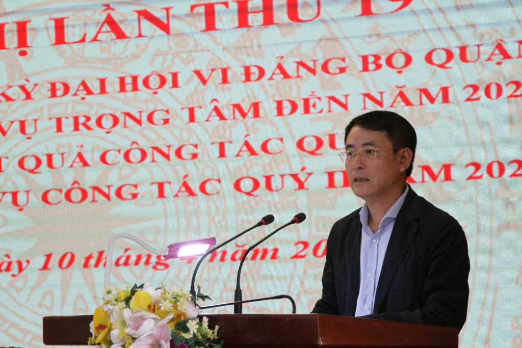Phó Chủ tịch UBND TP Hà Nội Nguyễn Trọng Đông phát biểu chỉ đạo tại hội nghị