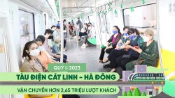 Tàu điện Cát Linh - Hà Đông vận chuyển hơn 2,65 triệu lượt khách
