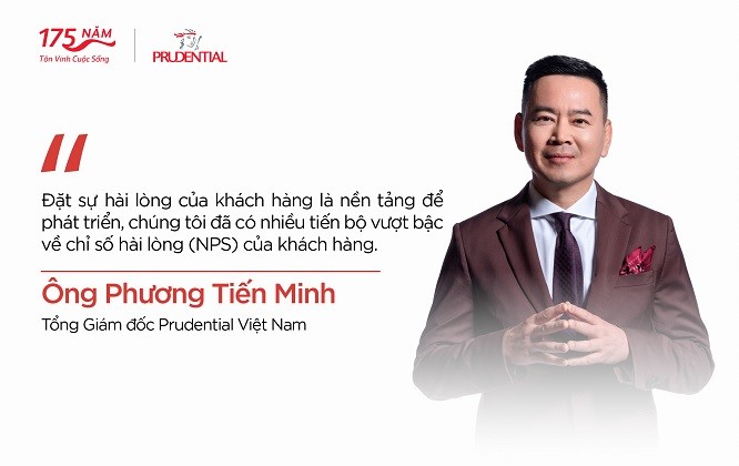 Ông Phương Tiến Minh - Tổng Giám đốc Prudential Việt Nam nhấn mạnh: