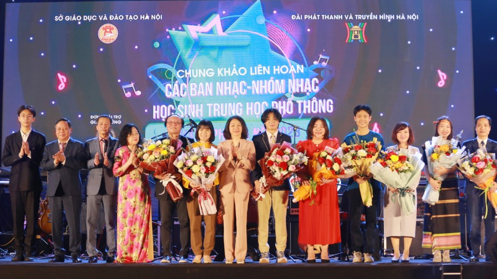 Sôi động Chung khảo Liên hoan các ban, nhóm nhạc học sinh THPT Hà Nội 2023