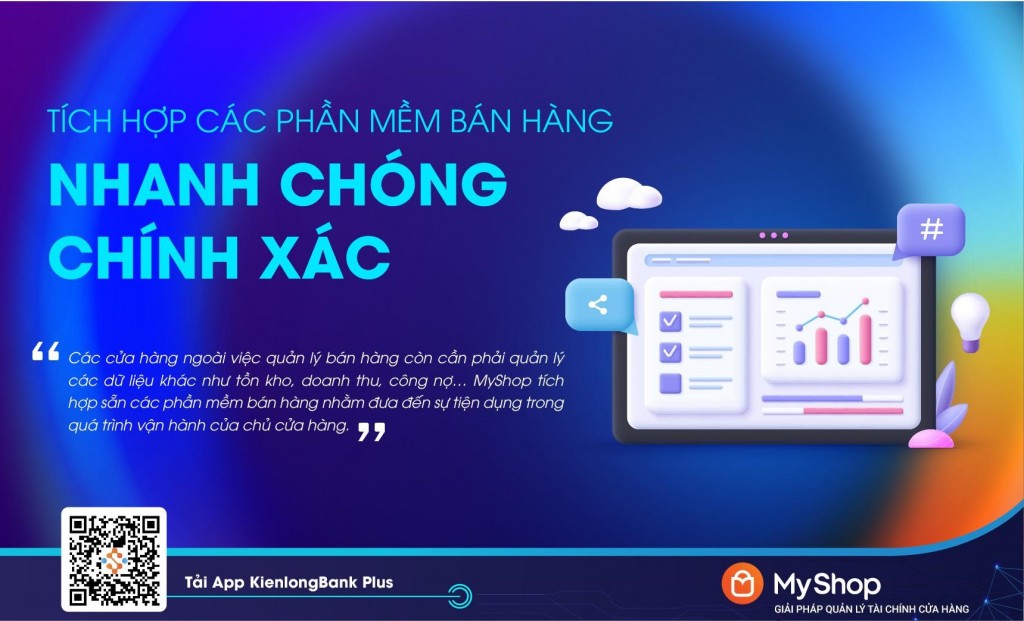 MyShop của KienlongBank: Quản lý tài chính ưu việt cho chủ cửa hàng bán lẻ