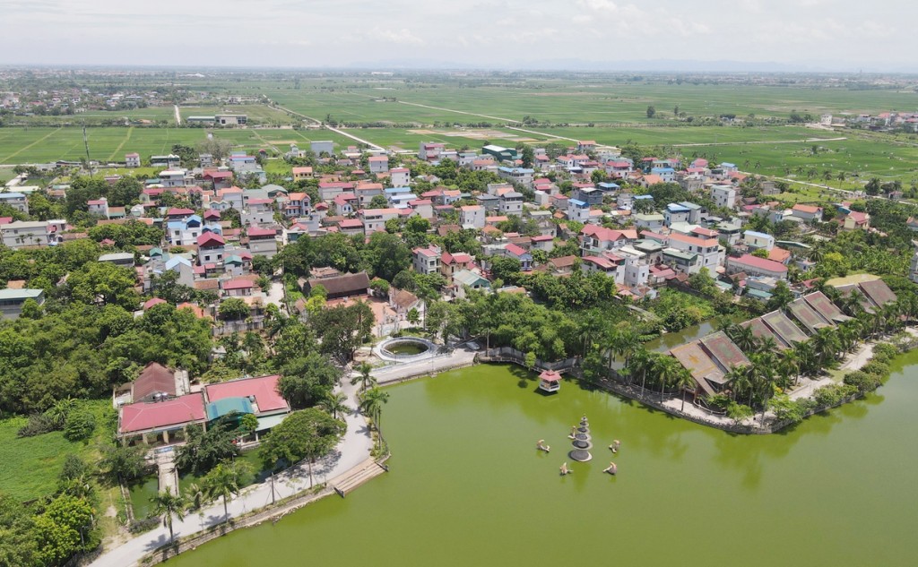 Diện mạo nông thôn mới khang trang của xã Cao Dương (huyện Thanh Oai)