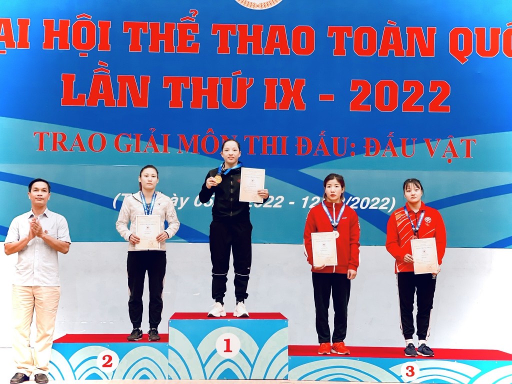 Vận động viên Đoàn Thị Kim Oanh (đội Thừa Thiên Huế) 