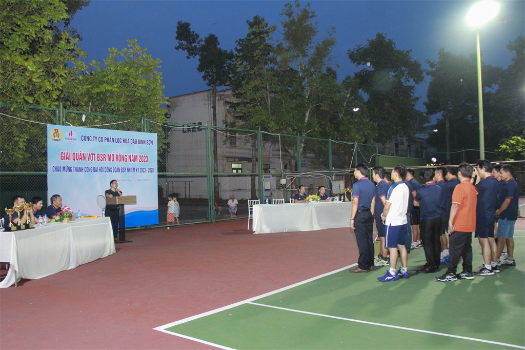 Giải Quần vợt BSR mở rộng năm 2023 được tổ chức tại Sân Quần vợt, Khu tập thể Đê bao Sông Trà, TP Quảng Ngãi