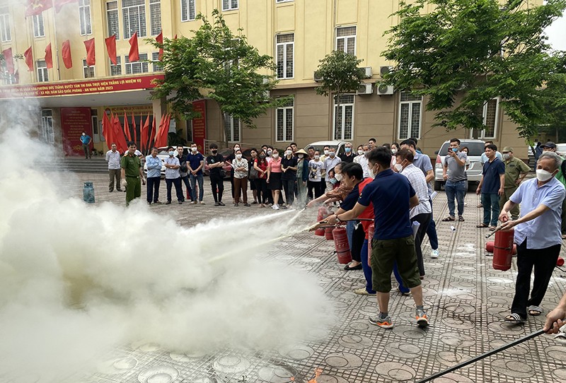 Lực lượng chữa cháy tại chỗ là hạt nhân thúc đẩy phong trào toàn dân phòng cháy, chữa cháy