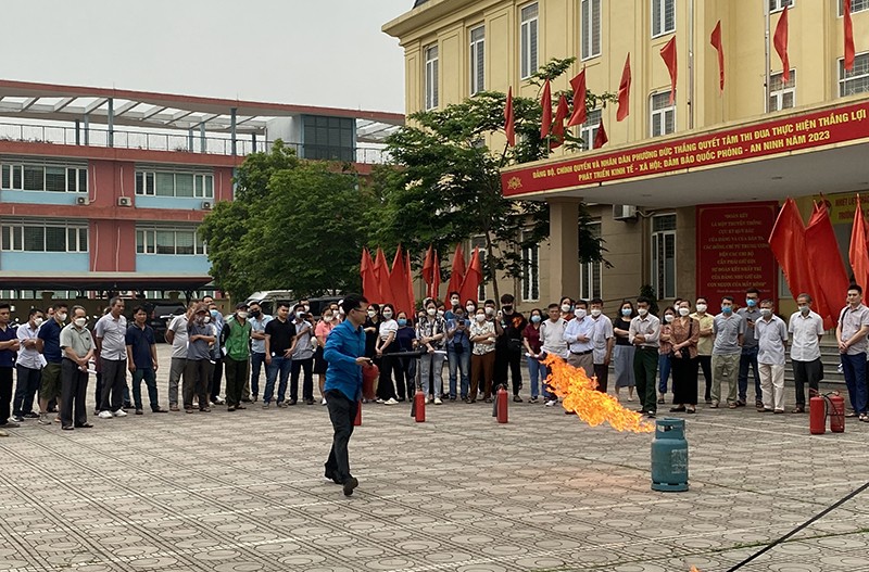 Lực lượng chữa cháy tại chỗ là hạt nhân thúc đẩy phong trào toàn dân phòng cháy, chữa cháy