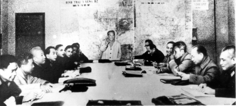 Hội Nghị Bộ chính trị mở rộng (18/12/1974 - 8/1/1975) (ảnh: Trung tâm Bảo tồn Di sản Thăng Long - Hà Nội)