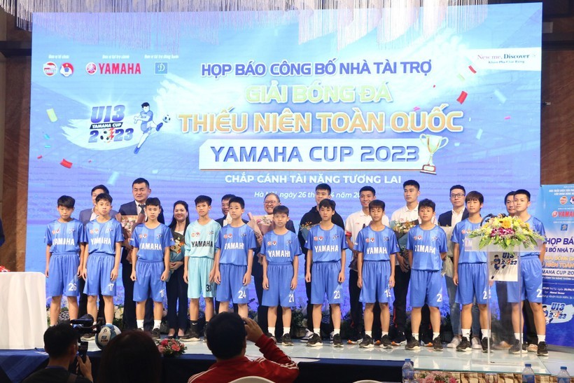 34 đội bóng dự giải bóng đá thiếu niên toàn quốc Yamaha Cup 2023