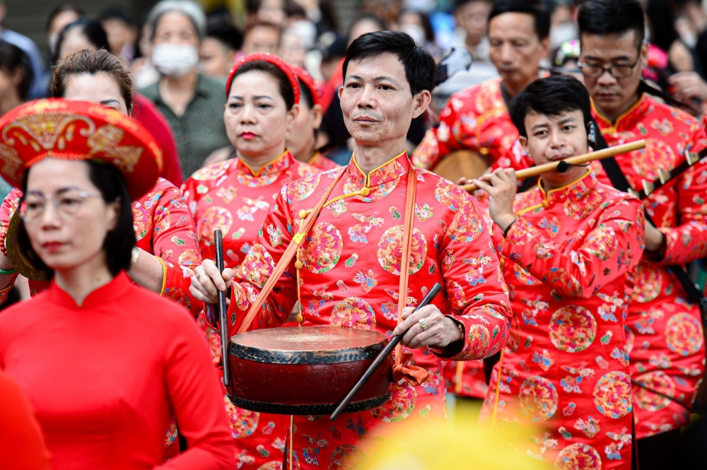 Tưng bừng hội chùa Láng với nhiều nghi lễ truyền thống được phục dựng