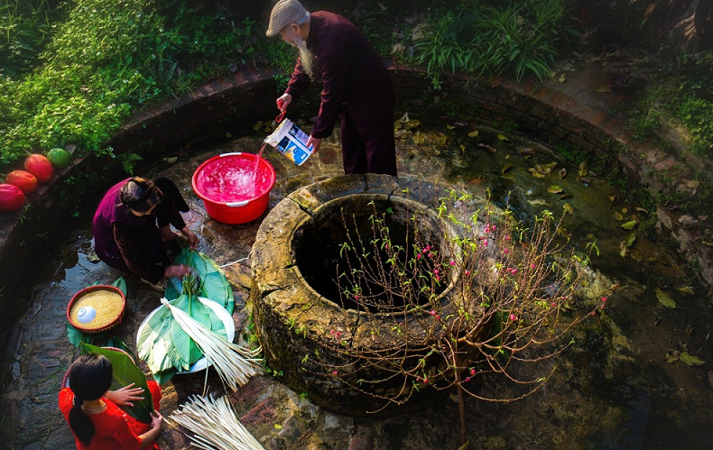 Giếng - không gian sinh hoạt chung đong đầy kí ức